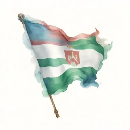 Hungarian flag what the wind blows tattoo design idea
