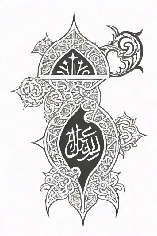 Islamic  tattoo design idea