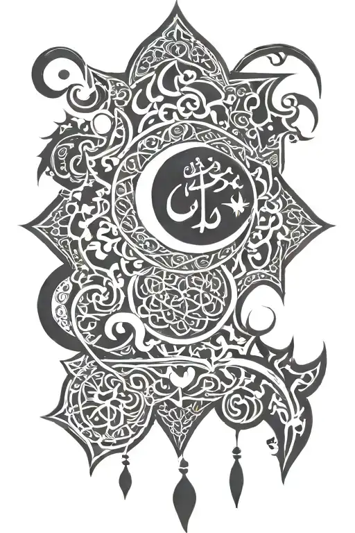islamic  tattoo design idea