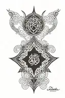 Islamic  tattoo design idea