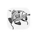 sewing needle with fish hook tattoo design idea