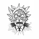 rick y morty tattoo design idea
