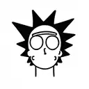 rick y morty tattoo design idea