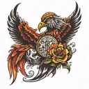 wealth and risk tattoo design idea