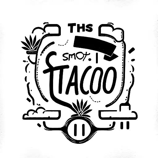 “Somebody get the tacos, somebody spark a blunt, let's start the Narcos off at episode one.” text tattoo design idea