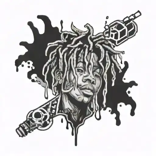 999 juice wrld tattoo design idea