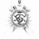 Porsche motor  tattoo design idea