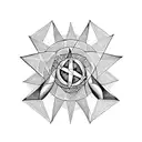 pentagram satan tattoo design idea