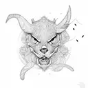 trail, rave tattoo design idea