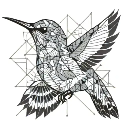 humming-bird tattoo design idea
