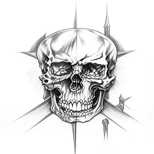 Black and Grey "Avenged Sevenfold" Tattoo Idea - BlackInk AI