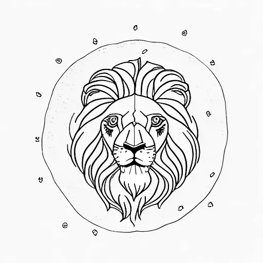 lion with lamb in its eyes  tattoo design idea