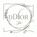 Dior inscription tattoo design idea