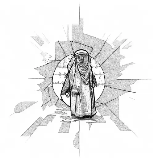 Palestinian struggle for freedom tattoo design idea