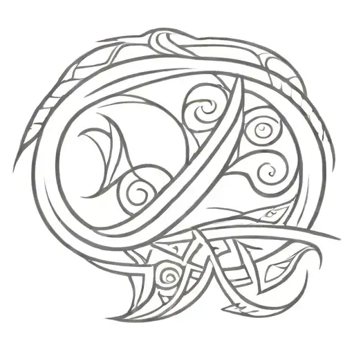 create a tattoo for the forearm, with maori tribal symbolism tattoo design idea