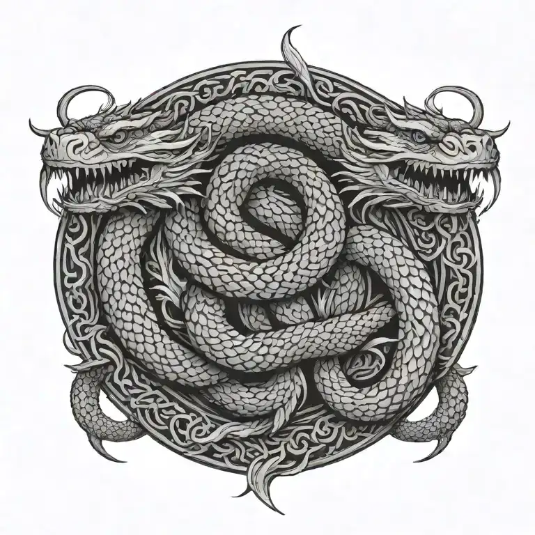 jormungandr tattoo design idea