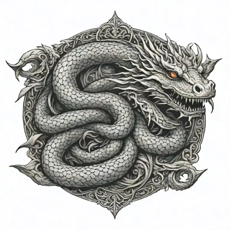 jormungandr tattoo design idea