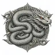 jormungandr tattoo design idea