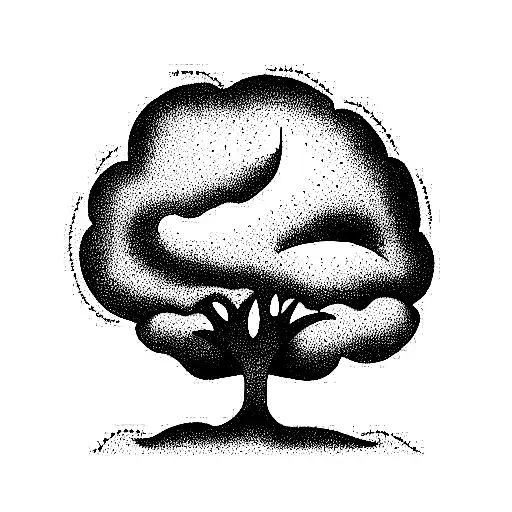oak tree tattoo design idea