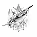 bull shark tattoo design idea