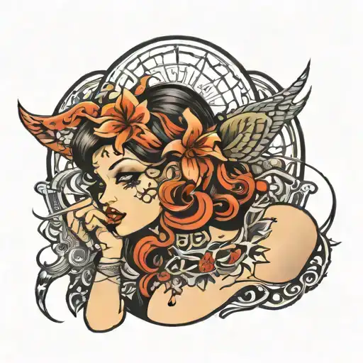 prostitute tattoo design idea