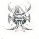 Greenlandic halibut tattoo design idea