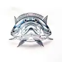 Greenlandic halibut, Cod fish, Red fish, Opilio crap  tattoo design idea