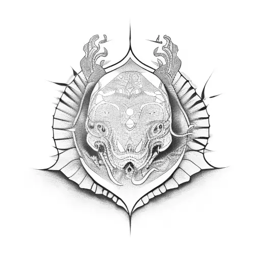 Rana metalera tattoo design idea