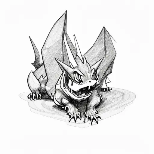 charizard tattoo design idea