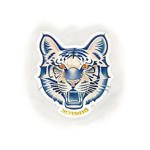Detroit Tigers Tattoo that incorporates Detroit Skyline  tattoo design idea
