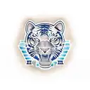 Detroit Tigers Tattoo that incorporates Detroit Skyline  tattoo design idea