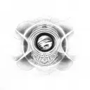 black hole tattoo design idea