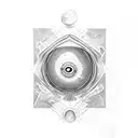 black hole tattoo design idea