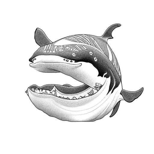 killer whale  tattoo design idea