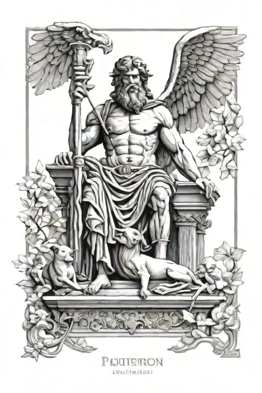 the Greek god pantheon  tattoo design idea