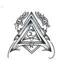 8 Ball tattoo design idea