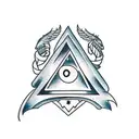 8 Ball tattoo design idea