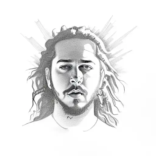 post malone lyrics tattoo design idea