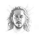 post malone lyrics tattoo design idea