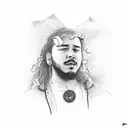 post malone lyrics tattoo design idea