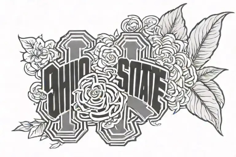 ohio state buckeyes tattoo design idea