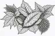ohio state buckeye leafs tattoo design idea