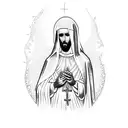 virgin mary tattoo design idea