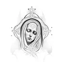 virgin mary tattoo design idea