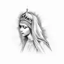 virgin mary tattoo design idea