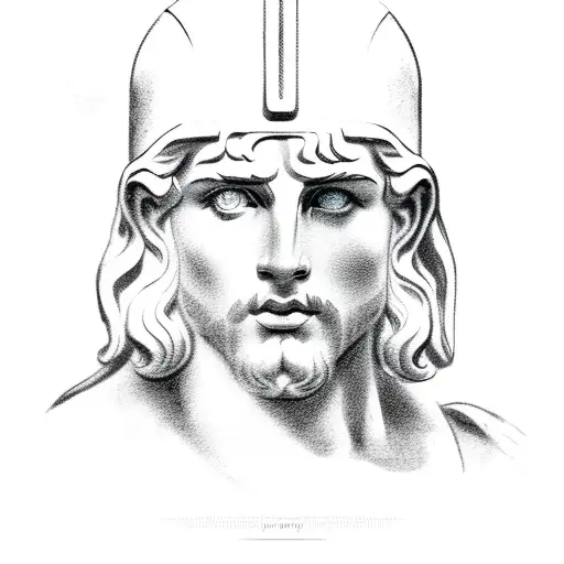 apollo greek god tattoo design idea