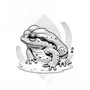 toad from mario  tattoo design idea