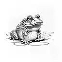 toad from mario  tattoo design idea