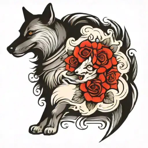 wolf in sheep's clothing tattoo design idea