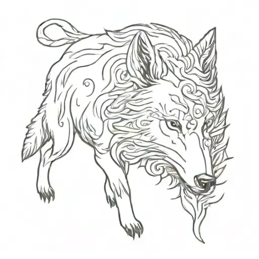 wolf in sheep's clothing tattoo design idea